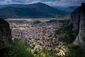 Meteora, widok na Kalambaka