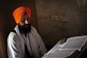 Delhi, Sis Ganj Gurudwara - lektura Granth Sahib