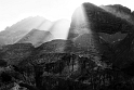 Italy, Dolomites, rays of light